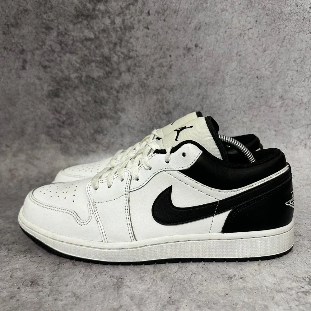 Jordan Air Jordan 1 Low Mens Sz 11 White Black Reverse Panda 553558-132 Leather